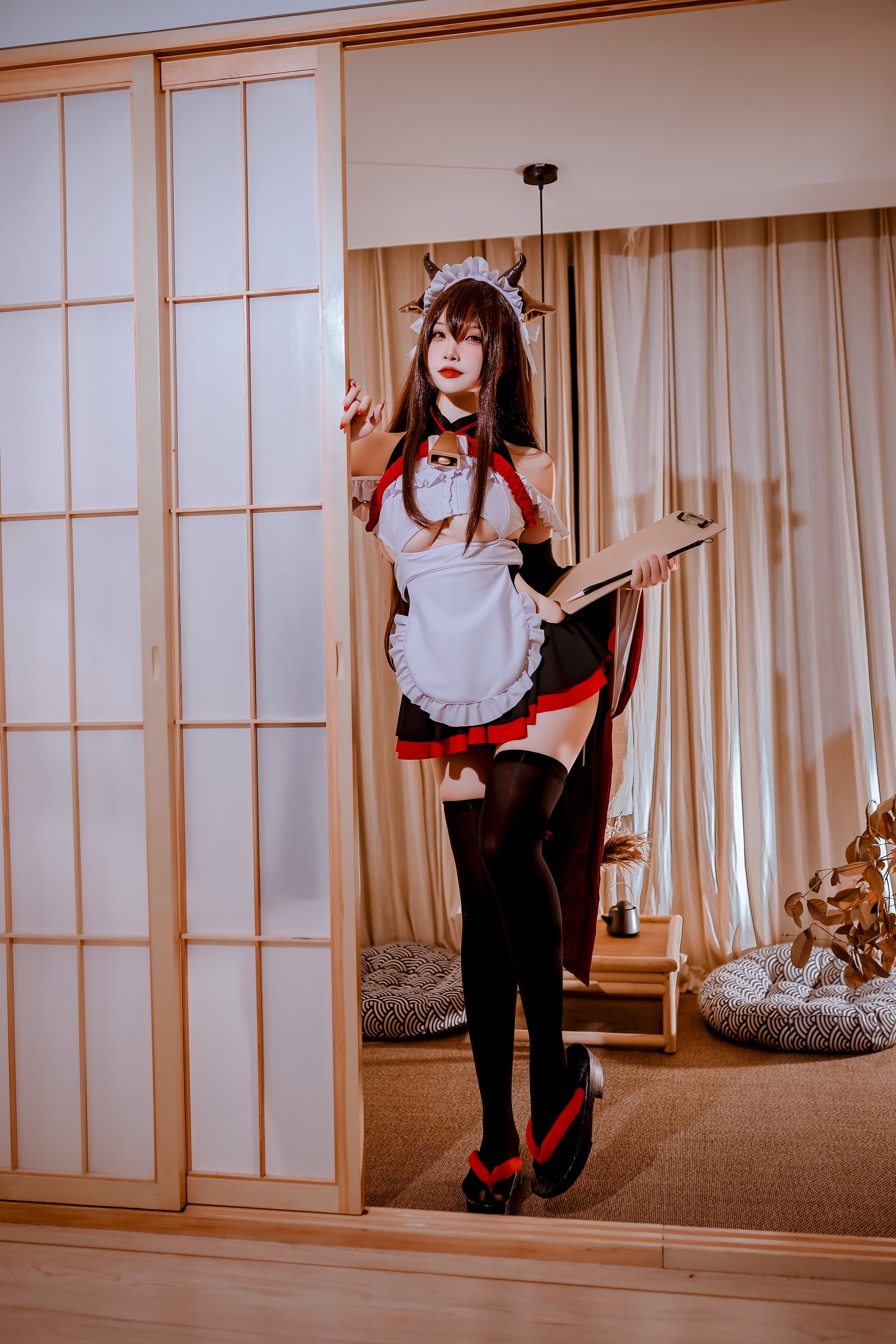 图片[1]-二佐Nisa – NO.151 碧蓝樫野女仆[33P]-XikXak